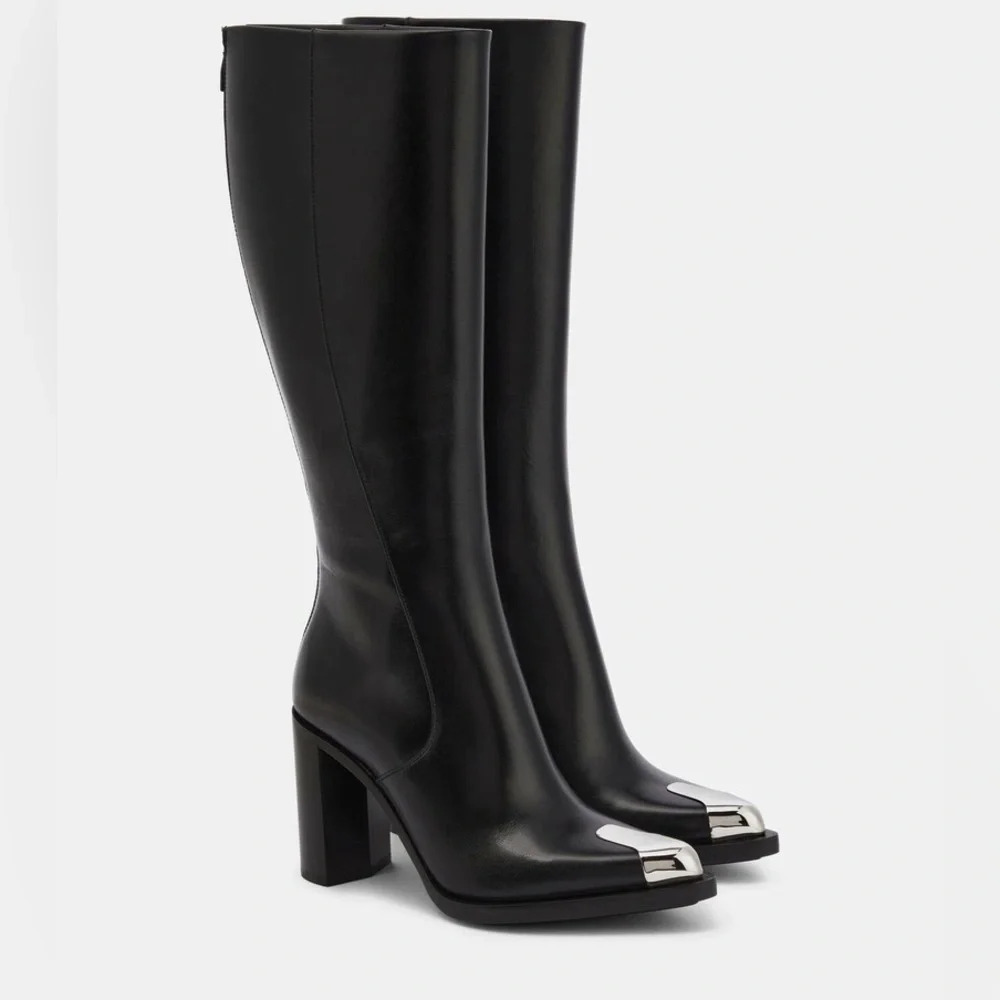Alexander McQueen Punk Patent Leather Knee High - Picture 2 of 13